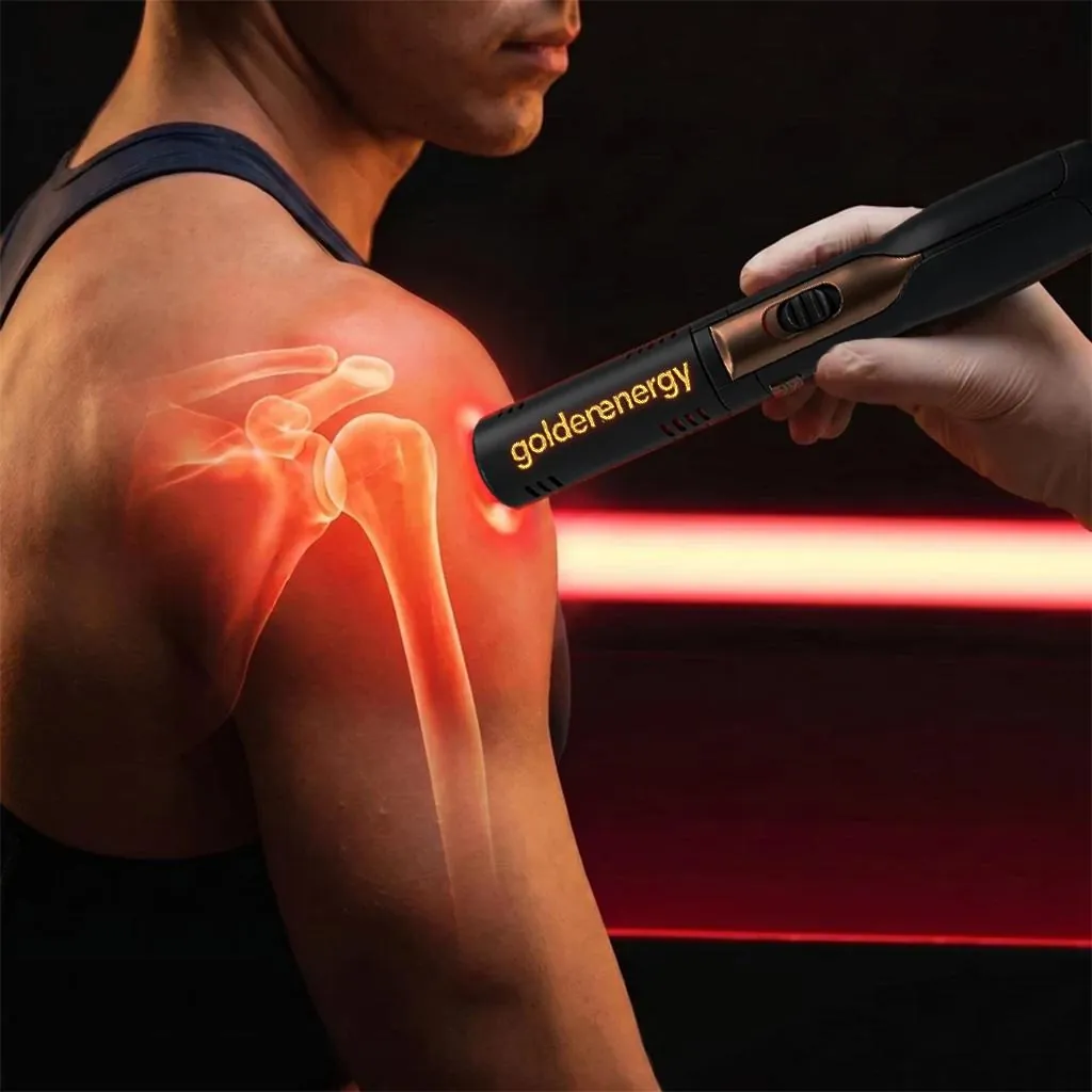 Glowing illustration of light reaching the shoulder
